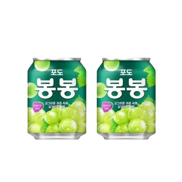봉봉 포도 340ml 24개