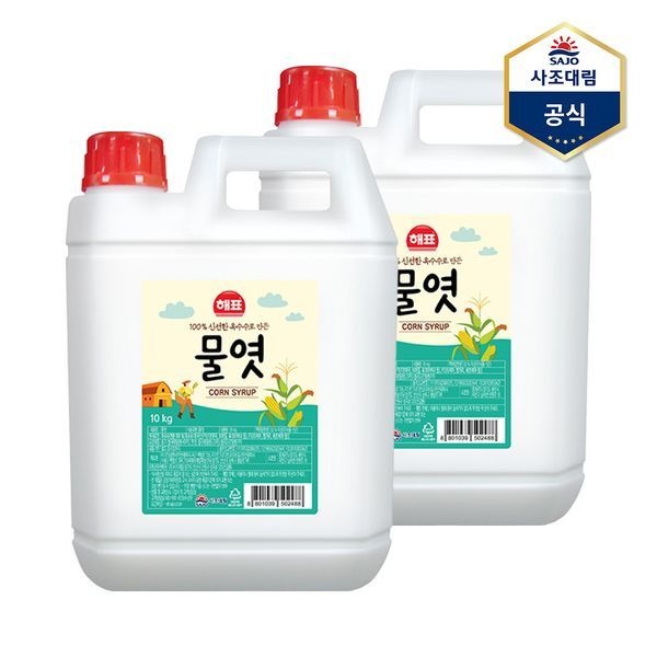 사조 [하프클럽]물엿 10kg X 2개