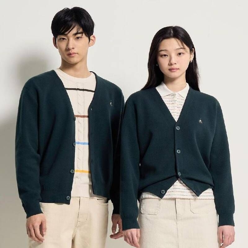 빈폴 멘 빈폴 멘 SS26Essential 남녀공용 코튼 베럴비 카디건 - 그린 :BC615AE10M 6F5V1W 8G4H2Y