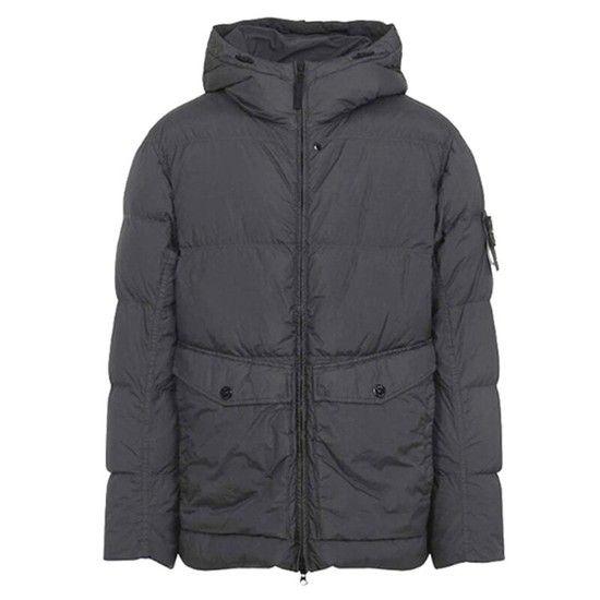 [명품] 스톤 25FW 가먼트다이 크링클 랩스 후드 패딩자켓 그레이 K2S15 4100011 S0A23 V0062