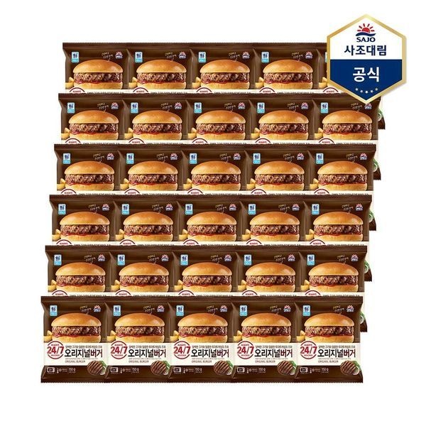사조 [하프클럽]오리지널 버거 150g X 30개