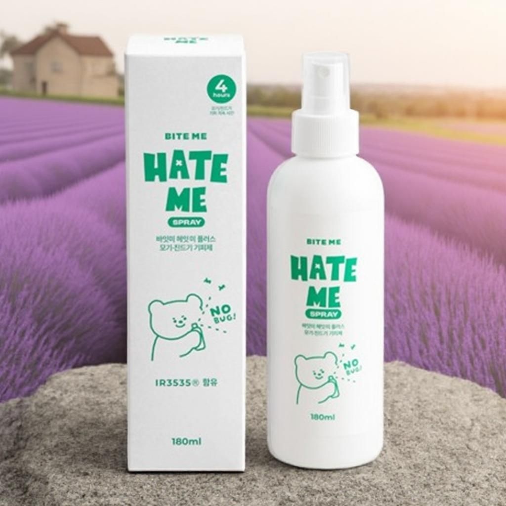[오늘출발] 바잇미 해충 헤잇미 플러스 모기진드기 기피제 화이트 180ml 1개
