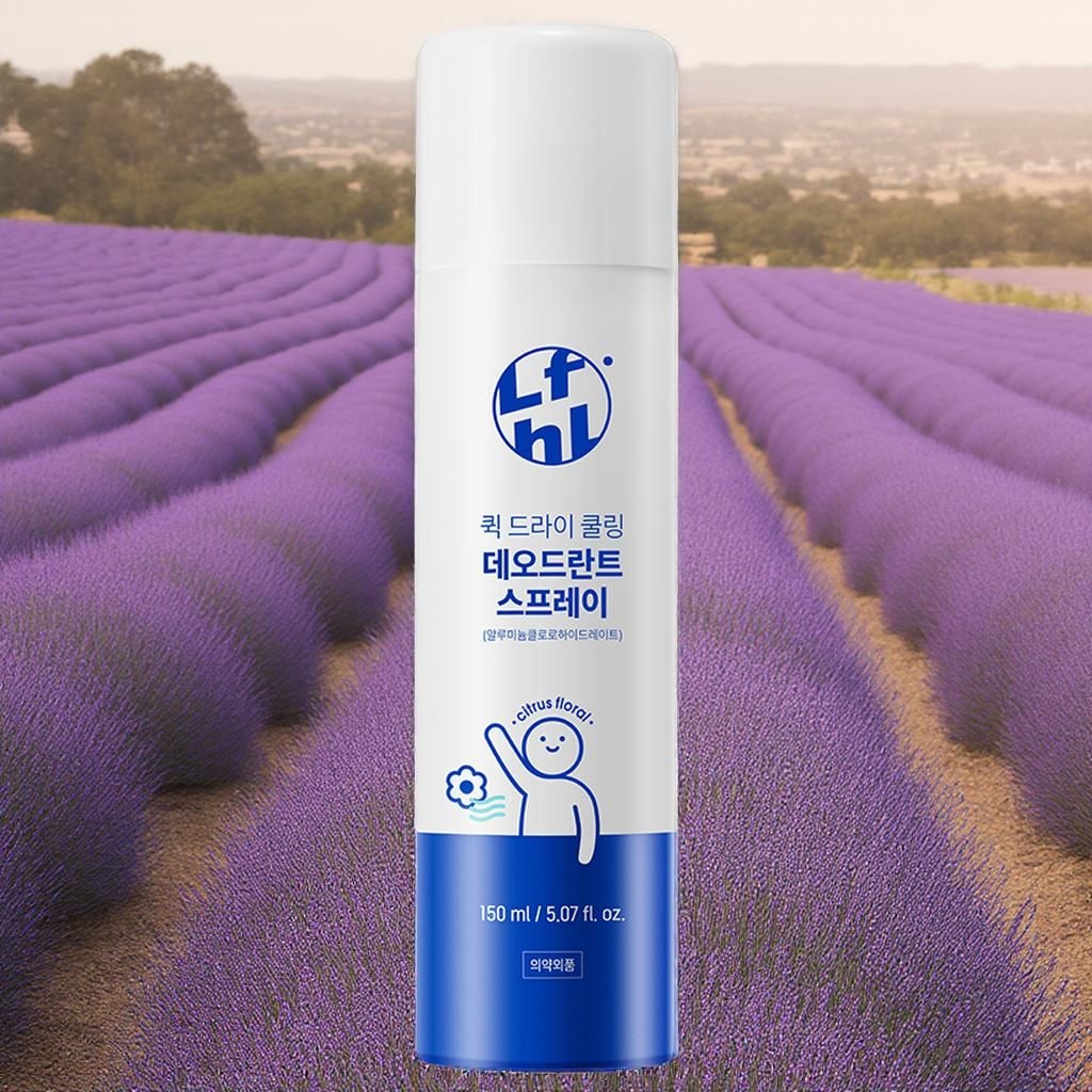 [오늘출발] 라이프홀릭 퀵 드라이 쿨링 데오드란트 스프레이 150ml 1개