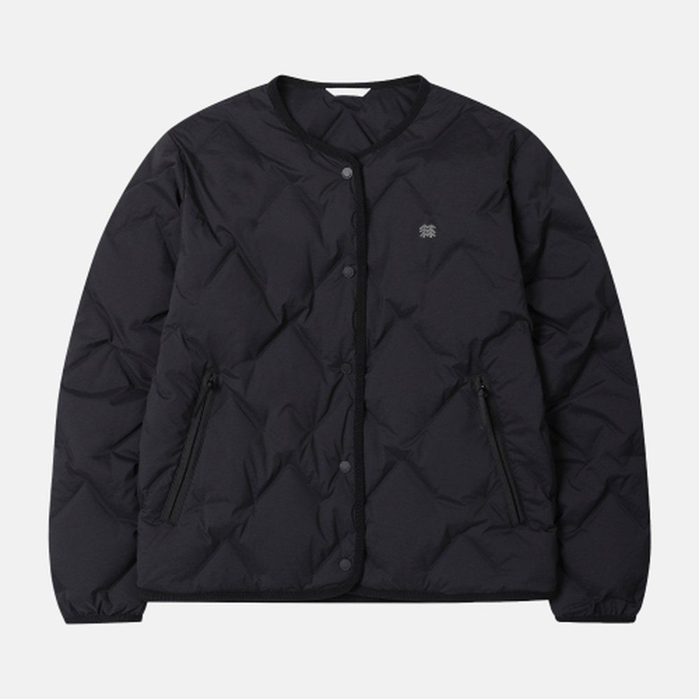 코오롱스포츠 KOLON SPORT 여성 솟솟 숏 넥리스 경량 자켓 재킷 TVJDW26502BLK