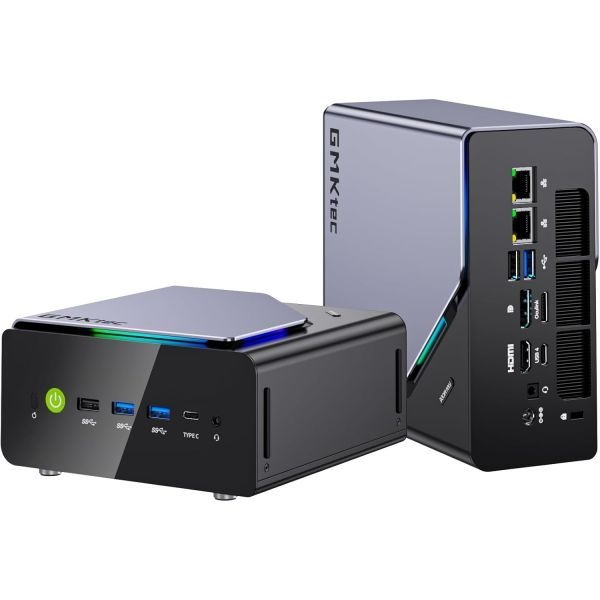 GMKtec [해외] GMKtec K12 게이밍 미니 PC OcuLink AMD Ryzen 7 H255 8745HS 업그레이드 32GB DDR5 RAM 512GB SSD 데스크탑 컴퓨터 Radeon 780M 그래픽