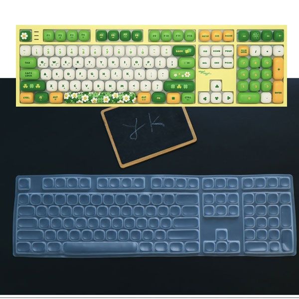 위글위글 동글이 키캡 WG-KB01 키스킨 동글이 키캡 108키 고급 TPU 방수 키보드 커버