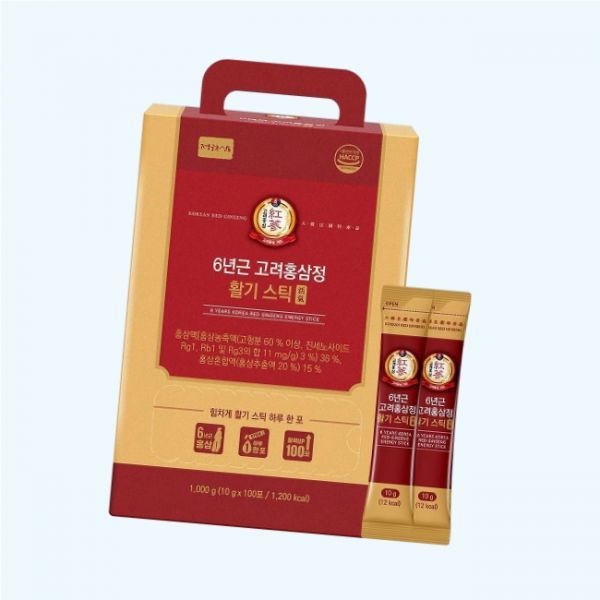 정원삼 6년근 고려홍삼정 활기 스틱 100포 홍삼스틱 5247536