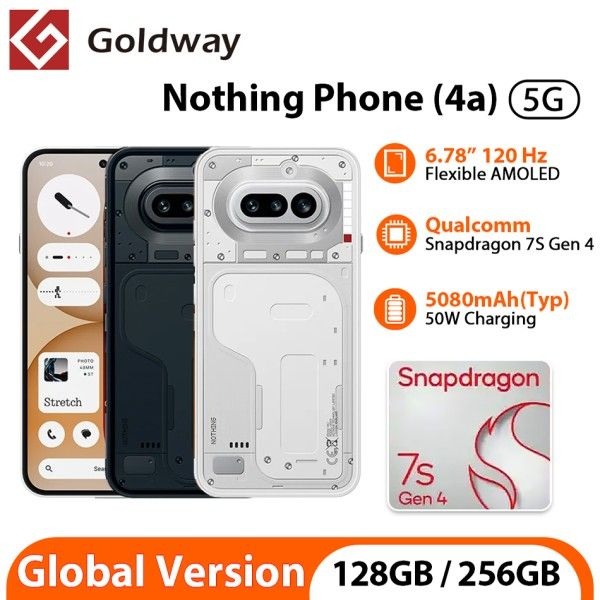 글로벌 버전 NOTHING 폰 4A 5G 스냅드래곤 7S GEN 4