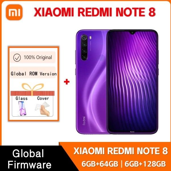 샤오미 정품 레드미 노트 8 6GB 128GB 4G 스마트폰 글로벌롬