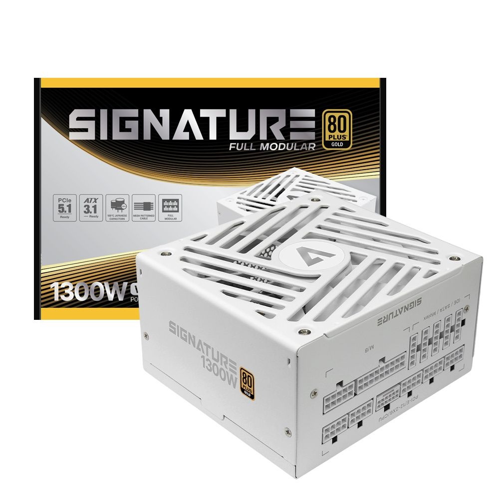 에이원아이엔티 에이원 시그니처 1300W 풀모듈러 ATX 3.1 PC파워 서플라이(화이트)