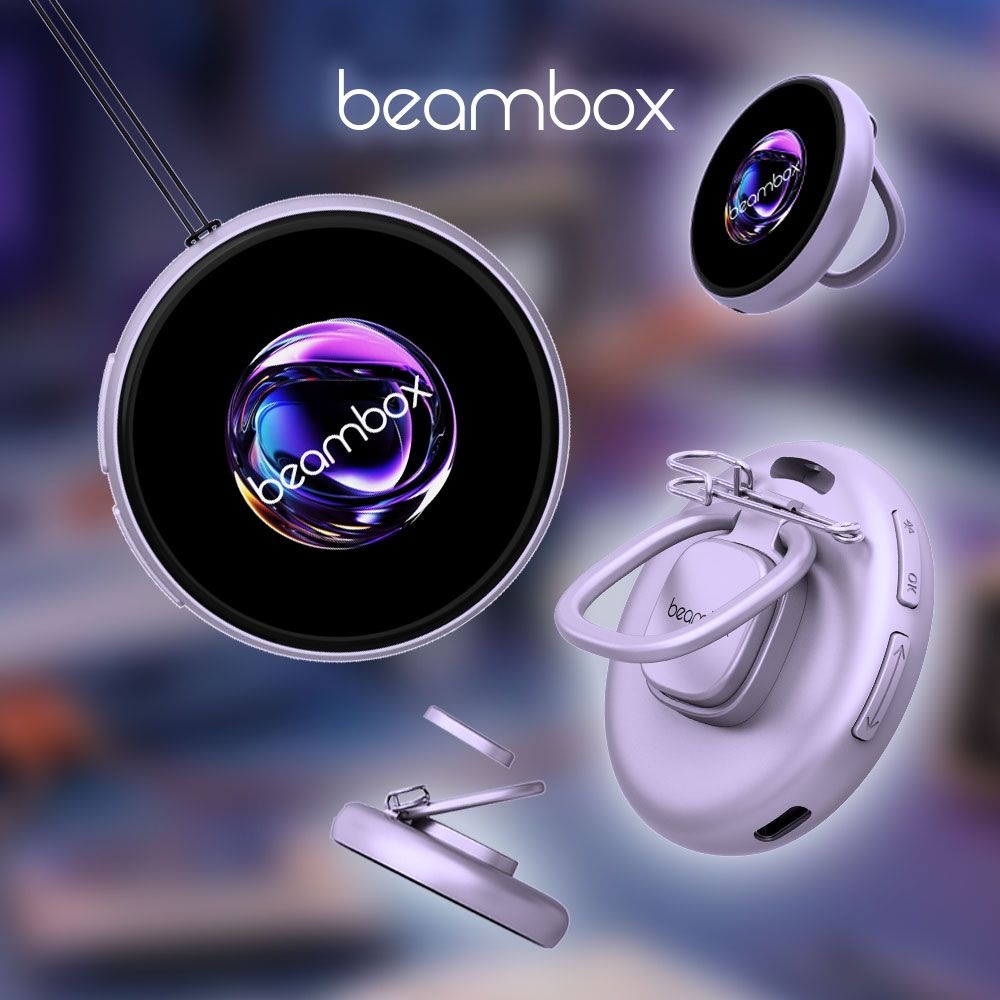 [국내 배송] beambox NIKKO 마그네틱 e-배지 1.8inch 54mm 디지털 액자 블루투스 JPG/PNG/GIF동영상 지원 뱃지-1년 AS