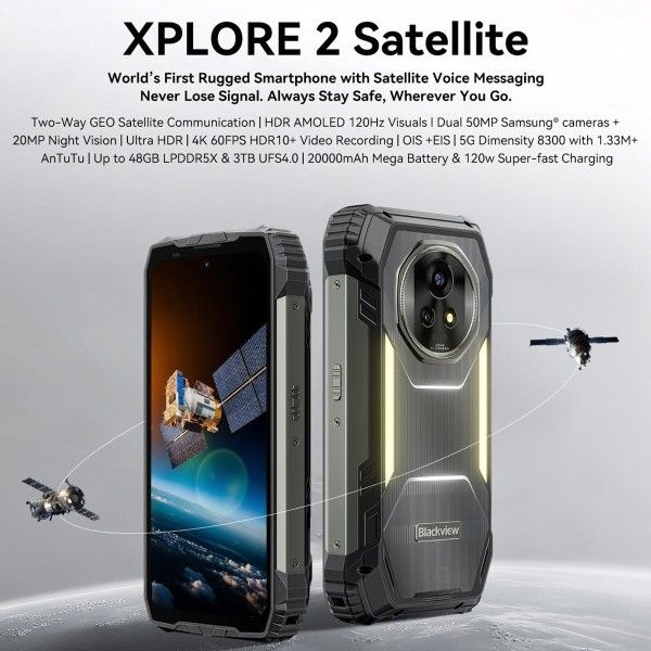 블랙뷰 XPLORE 2 위성 러기드폰 16GB+1TB 6.73인치