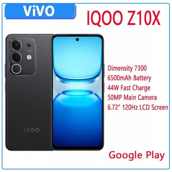 새로운 VIVO IQOO Z10x 6500mAh 44W 슈퍼VOOC