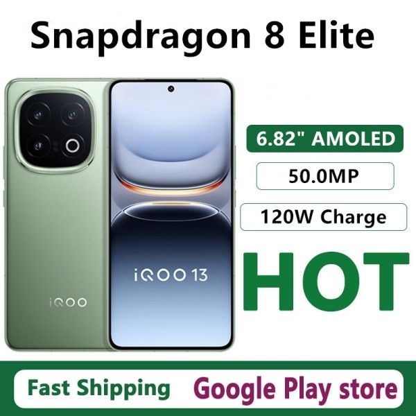 오리지널 비보 아이쿠 13 모바일 폰 6.82인치 AMOLED