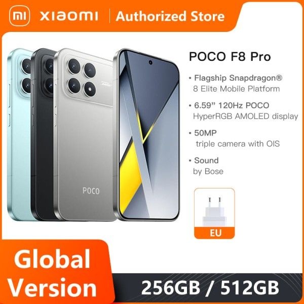 오리지널 스마트폰 POCO F8 Pro 5G 글로벌 버전 스냅드래곤 ®