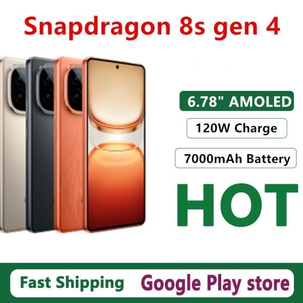 오리지널 비보 아이쿠 Z10 터보 프로 휴대폰 6.78인치 AMOLED