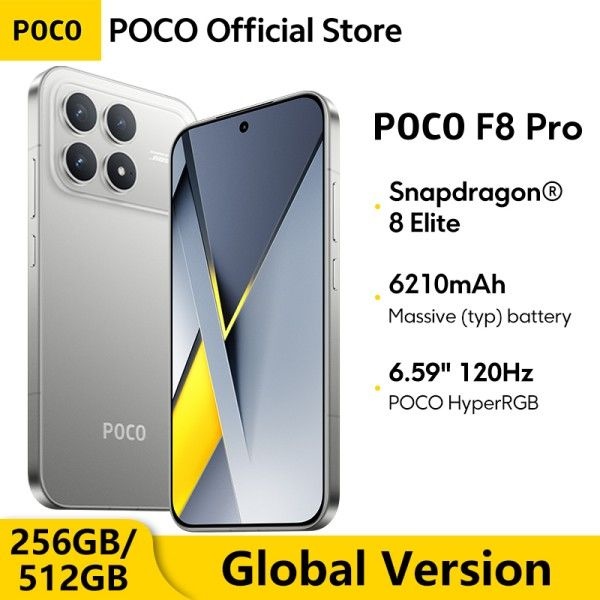 최신 POCO F8 Pro 5G 글로벌 버전 스마트폰 스냅드래곤 8