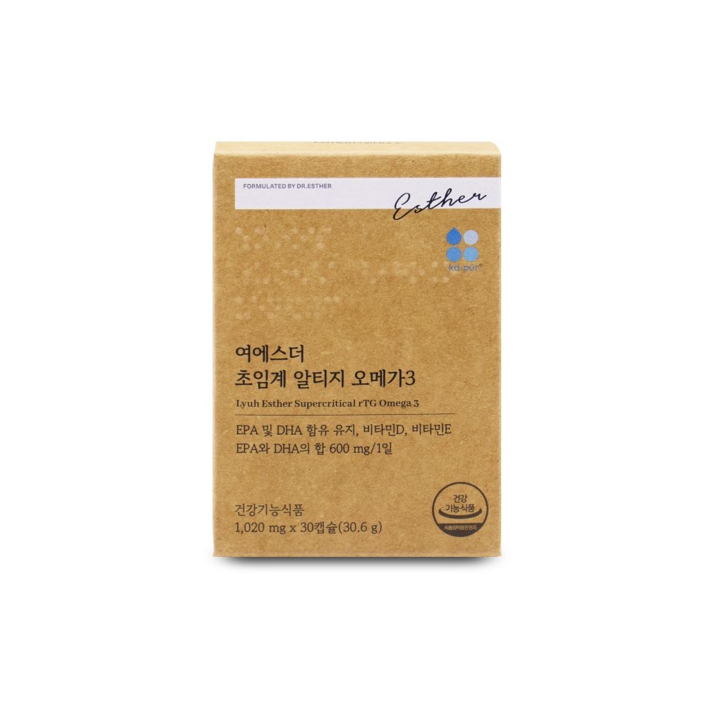 여에스더 초임계 알티지 오메가3 1020mg x 30캡슐 X 1박스 I