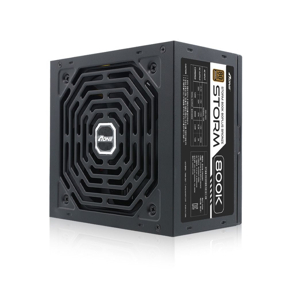 에이원아이엔티 에이원 스톰 800K 80PLUS 브론즈 PC 파워서플라이 800W(벌크)
