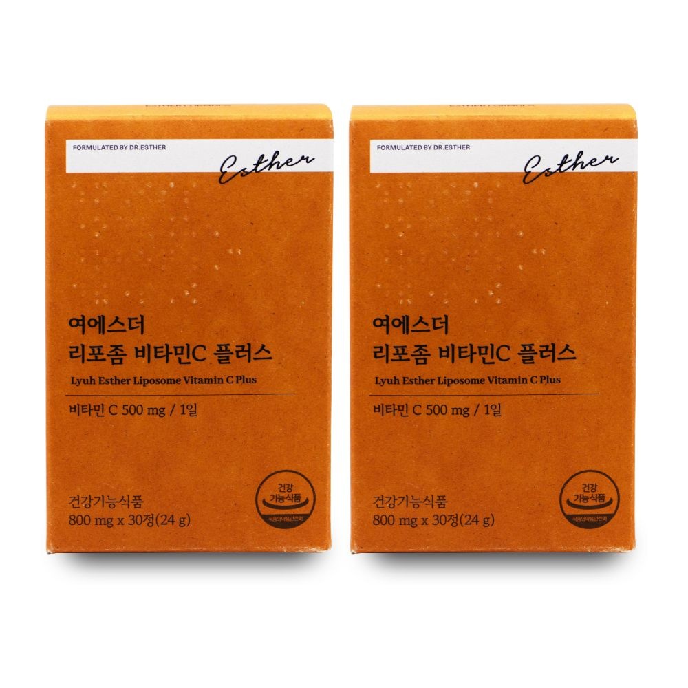 에스더포뮬러 여에스더 리포좀 비타민C 플러스 800mg x 30정 X 2박스 I