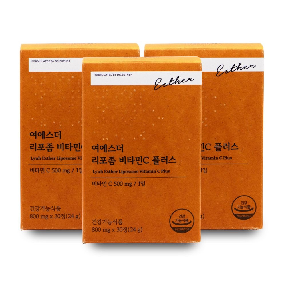 에스더포뮬러 여에스더 리포좀 비타민C 플러스 800mg x 30정 X 3박스 I