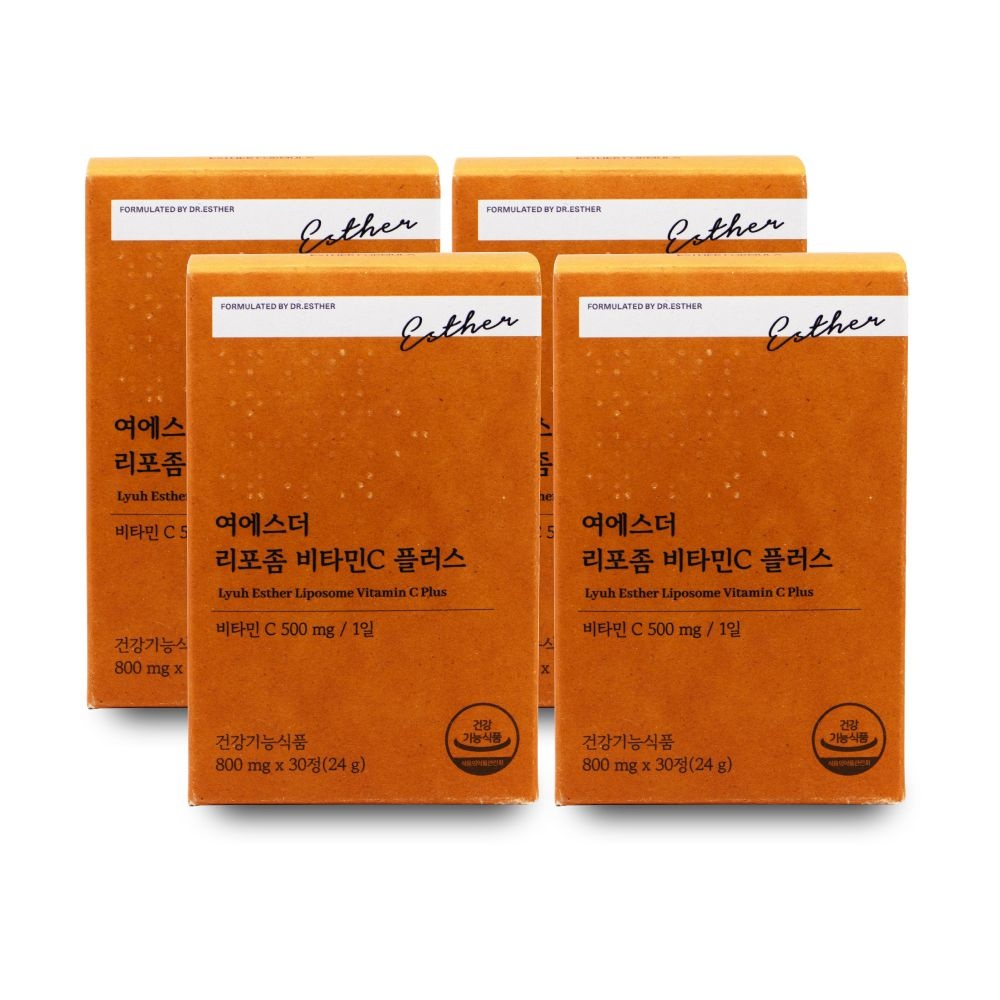 에스더포뮬러 여에스더 리포좀 비타민C 플러스 800mg x 30정 X 4박스 I