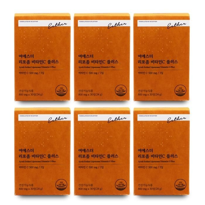 [에스더포뮬러] 에스더포뮬러 여에스더 리포좀 비타민C 플러스 800mg x 30정 X 6박스 I