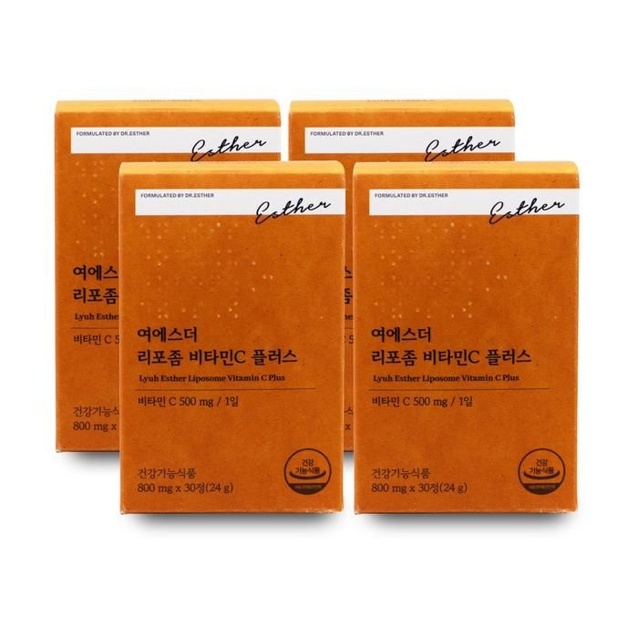 [오늘출발] [에스더포뮬러] 에스더포뮬러 여에스더 리포좀 비타민C 플러스 800mg x 30정 X 4박스 I