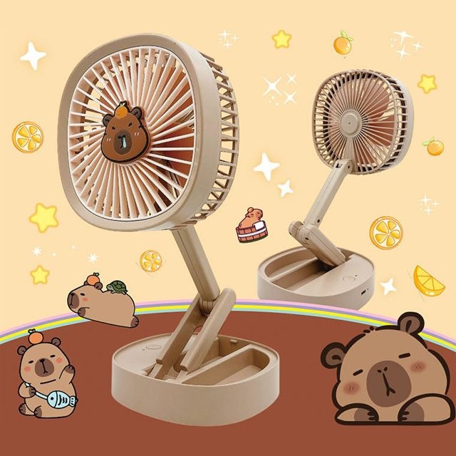 카피바라 폴딩 스탠드 선풍기 (랜덤발송)