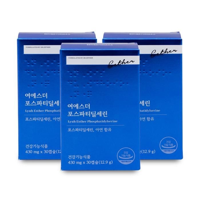 [기타] 에스더포뮬러 여에스더 포스파티딜세린 430mg x 30캡슐 X 3박스 I SH