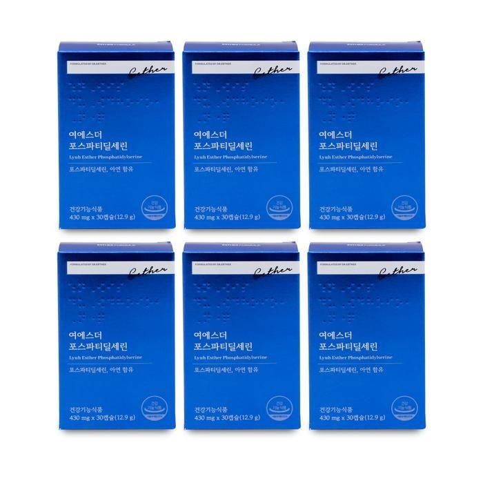 [기타] 에스더포뮬러 여에스더 포스파티딜세린 430mg x 30캡슐 X 6박스 I SH