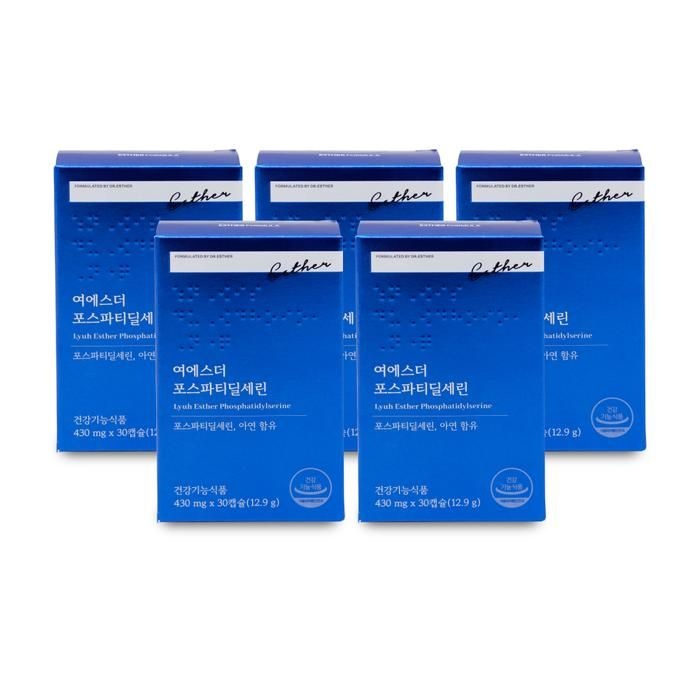 [기타] 에스더포뮬러 여에스더 포스파티딜세린 430mg x 30캡슐 X 5박스 I SH