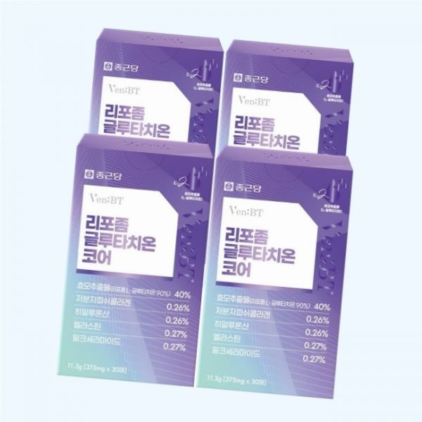 종근당 벤비티 리포좀 글루타치온 코어 375mg 30매 4개 5117530