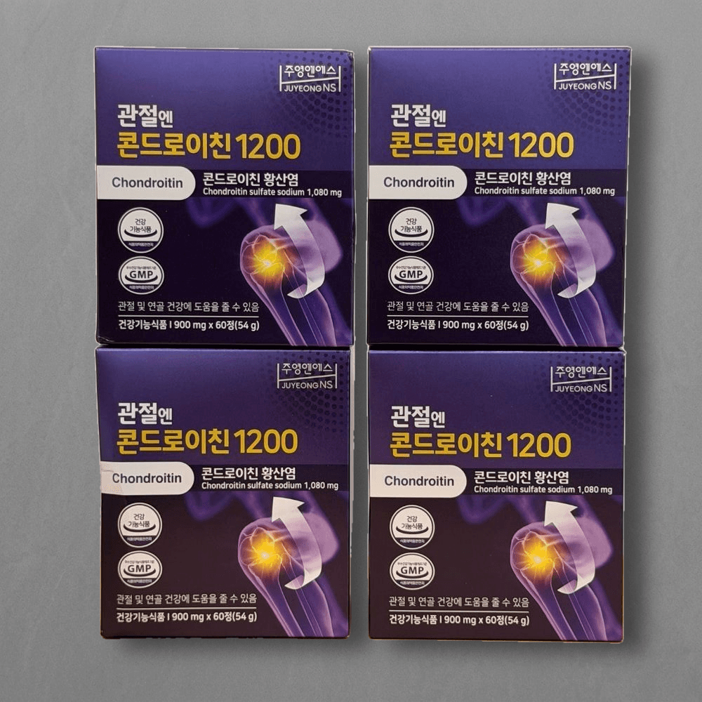 주영엔에스 관절엔 콘드로이친 1200 60정 4개