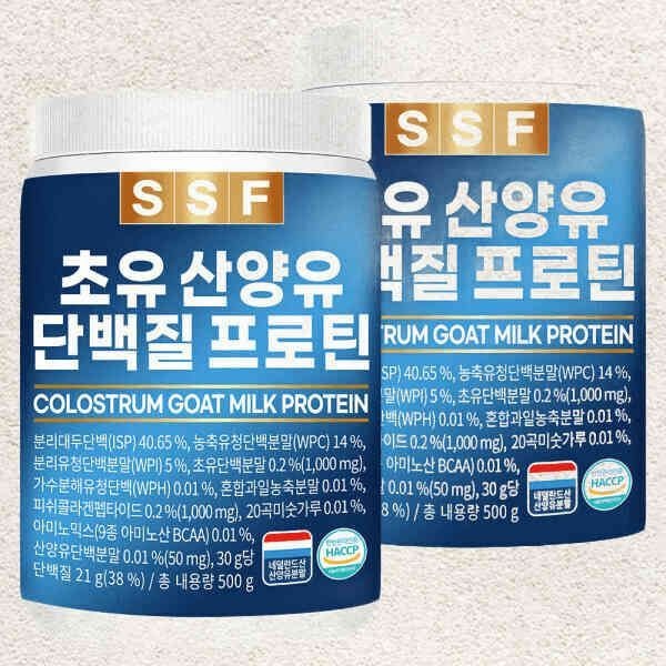 초유 산양유 단백질 프로틴 (총 1000g)2통x500g 어린 저분자 피쉬 콜라겐 파우더 분말 가루 보충제 유청 614014