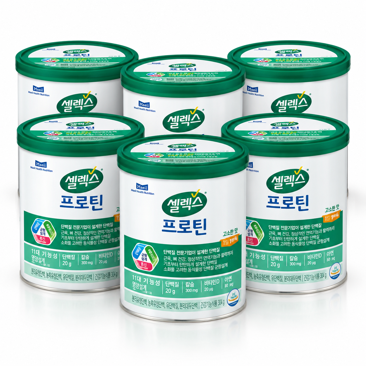 매일유업 셀렉스 프로틴 고소한맛 304g 6개
