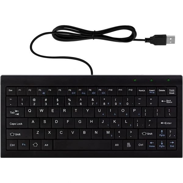 CUQI [해외] CUQI 미니 키보드 소형 유선 82키 가위식 USB 인터페이스 안드로이드 윈도우 PC 노트북 라즈베리 파이 10 8 7 호환 24879