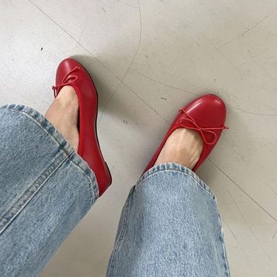 [ハーフクラブ]フラット コーディ フラット靴パンプス フラットシューズシューズ秋の基本