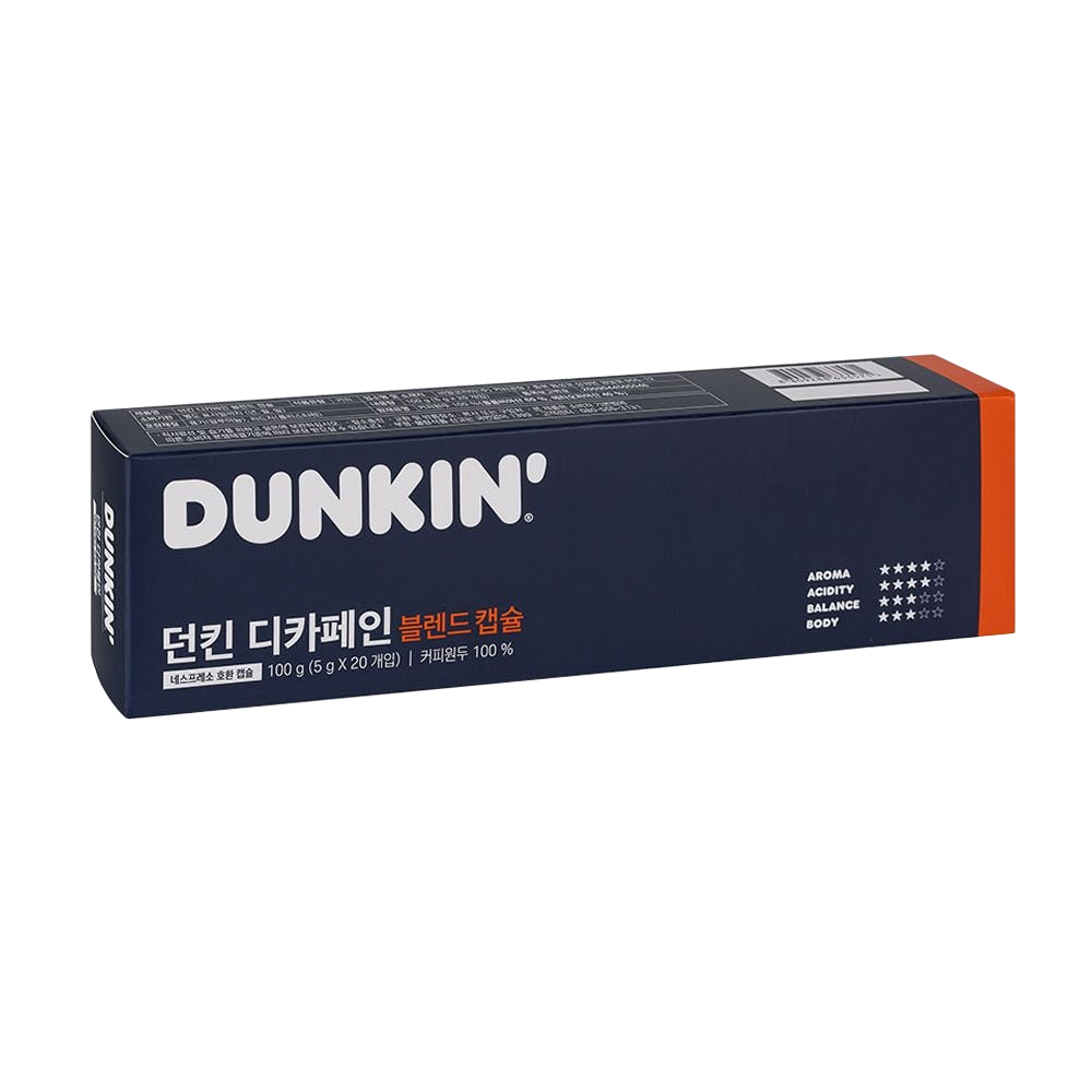 던킨 디카페인 블렌드 캡슐커피 5g 20개입 2개