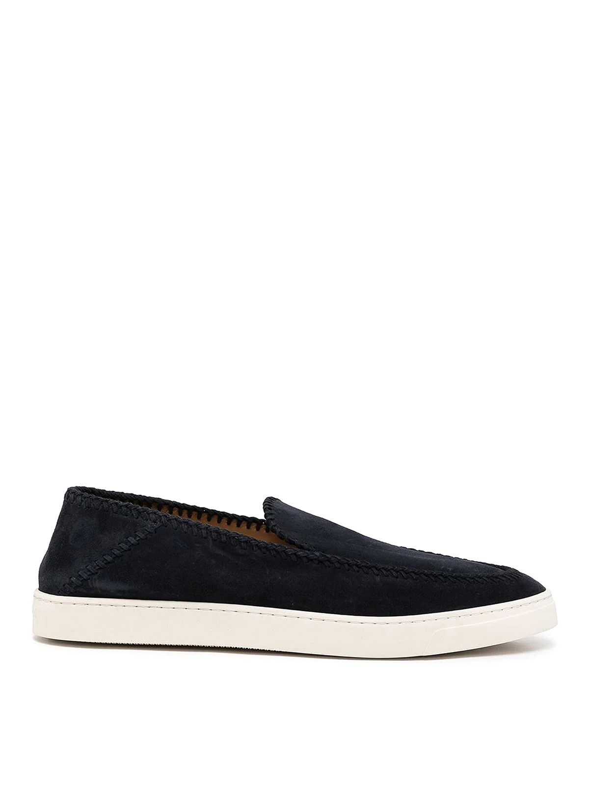 조르지오 아르마니 Conti 조르지오아르마니 Suede 로퍼 with embroidered edging X2X141XM968A561