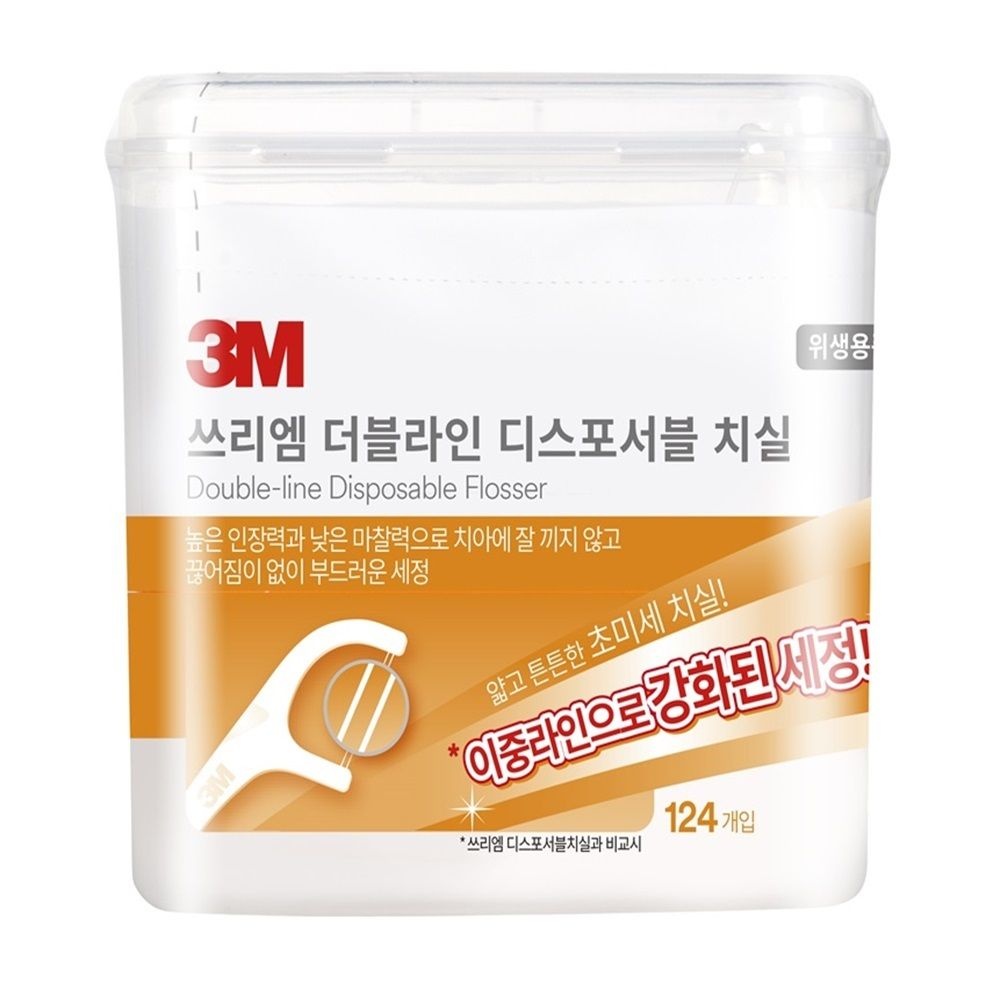 쓰리엠 대용량 3M 일회용 치실 알뜰팩 3종 124개입/136개입/150개입 3472299