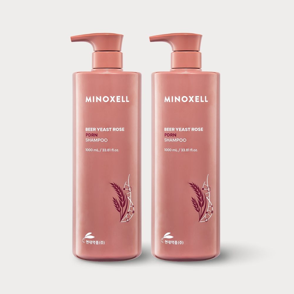 현대약품 마이녹셀 맥주효모 로즈PDRN 샴푸 1000ml, 2개