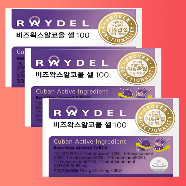 레이델 비즈왁스알코올 셀 100 550mg x 30정 3개