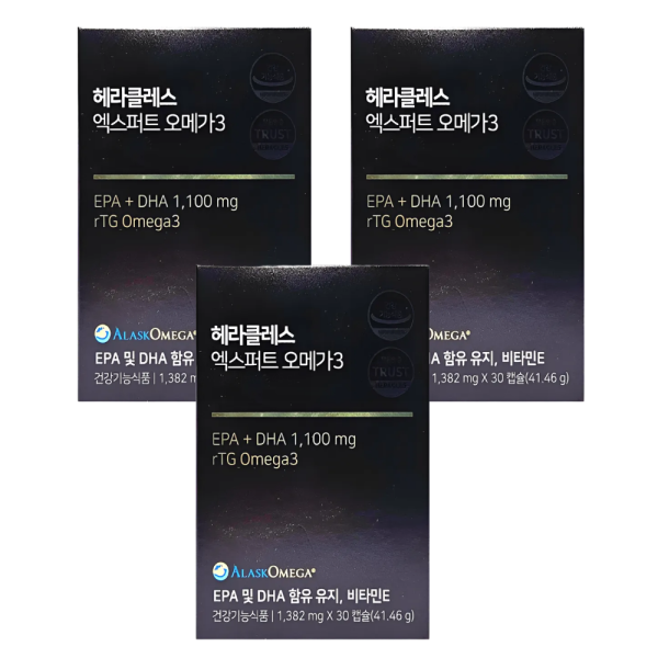 헤라클레스 엑스퍼트 오메가3 30캡슐 x 3박스