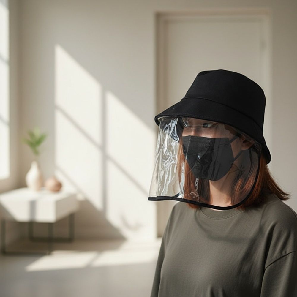 모두상회협력사 오늘마켓 코로나 마스크 모자 방역벙거지모자 코로나차단모자