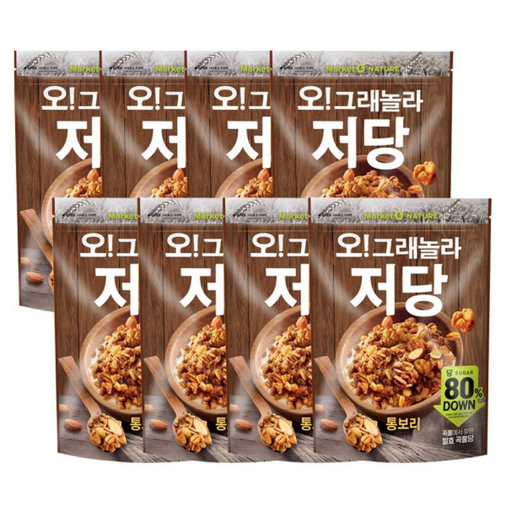 오리온 오그래놀라 저당 통보리 360g x 8개