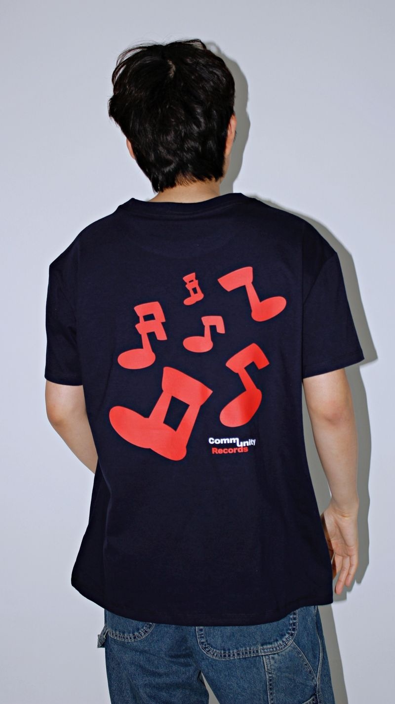 COMMUNITY CLUB COMMUNITY CLUB MUSIC NOTE TEE Navy 1925075