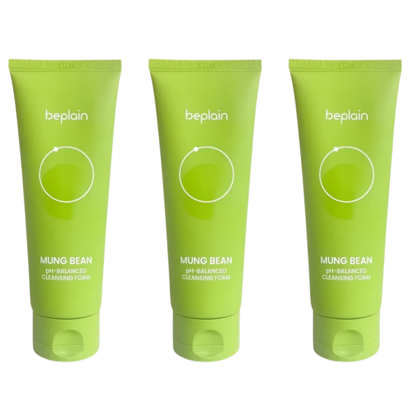비플레인 녹두 약산성 클렌징폼 폼클렌징 160ml x 3개
