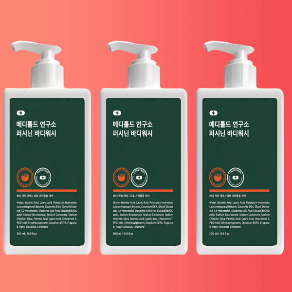 메디톨드 연구소 퍼시닌 단감 바디워시 500ml 3개