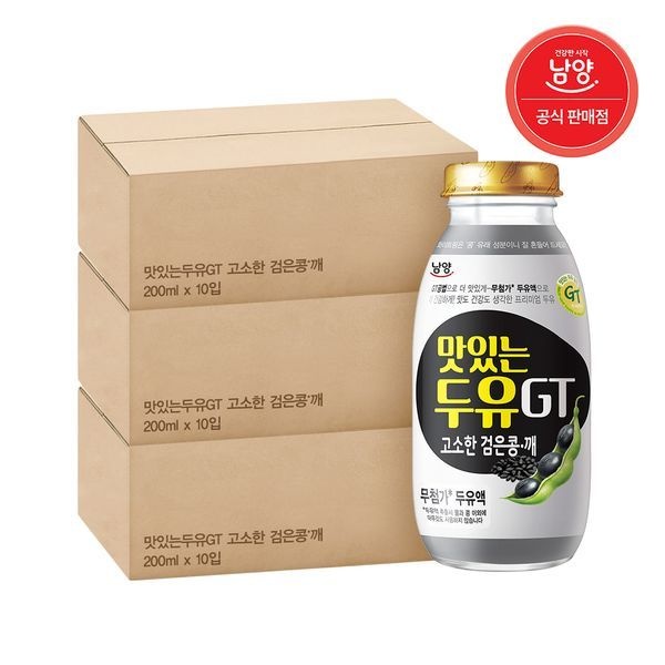[보리보리]맛있는두유GT 검은콩두유(병) 200ml X 30병